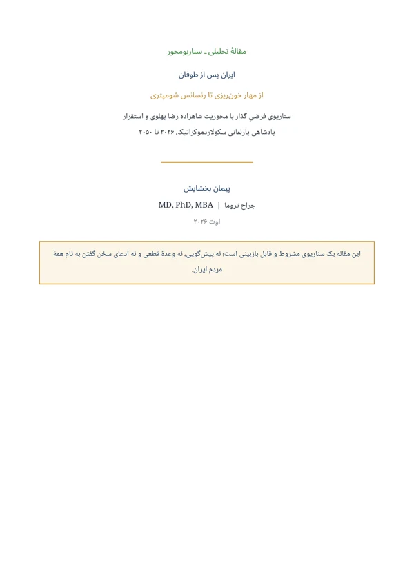 Cover of Iran After the Storm: Towards a Schumpeterian Renaissance