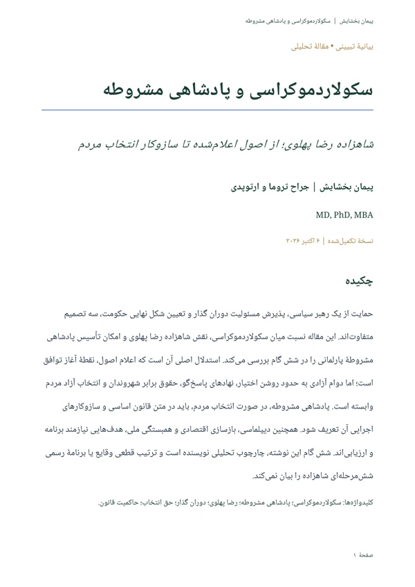 Cover of Secular Democracy and Constitutional Monarchy
